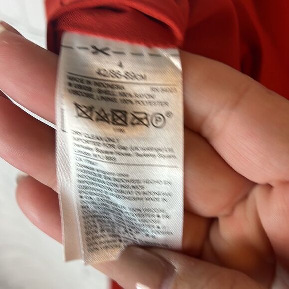 Banana Republic Orange Lined Belted Skirt NWT - Picture 7 of 7